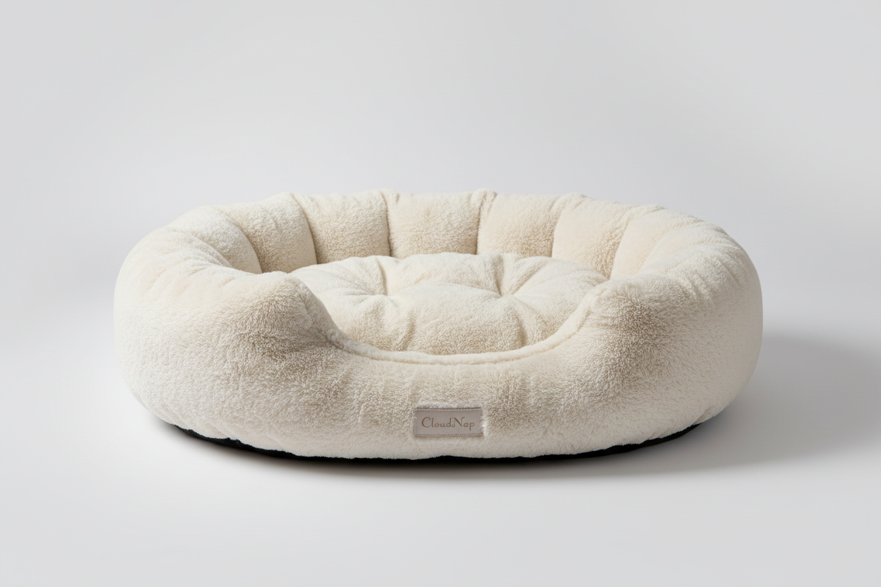 cloud comfort pet bed. Give your pet the dreamy sleep they deserve! Ultra-soft bed with premium cushioning. Machine washable cover makes cleanup easy.