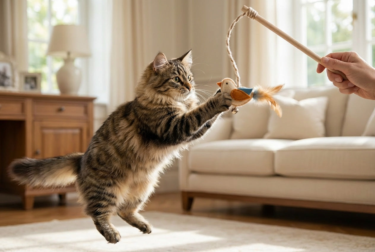 Cat birdy toy